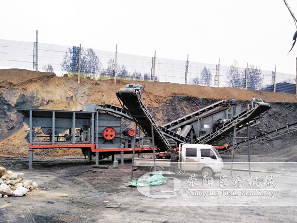 箱式移動破碎站客戶現場圖